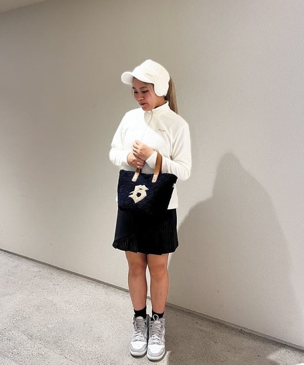 ビームスゴルフ ベージュ ダウンベスト スカート BEAMS GOLF（ビームス