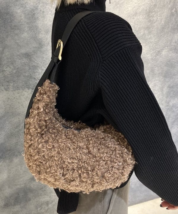 菜月さんの「BEAMS WOMEN｜BATONER / ウール リブ ハーフジップ ニット」を使ったコーディネート