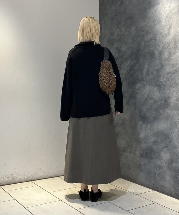 菜月さんの「BEAMS WOMEN｜BATONER / ウール リブ ハーフジップ ニット」を使ったコーディネート