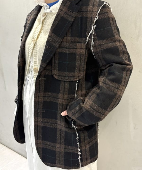 kawaiさんの「BEAMS WOMEN｜リサイクルウール カットオフ ジャケット」を使ったコーディネート