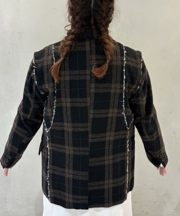 kawaiさんの「BEAMS WOMEN｜リサイクルウール カットオフ ジャケット」を使ったコーディネート