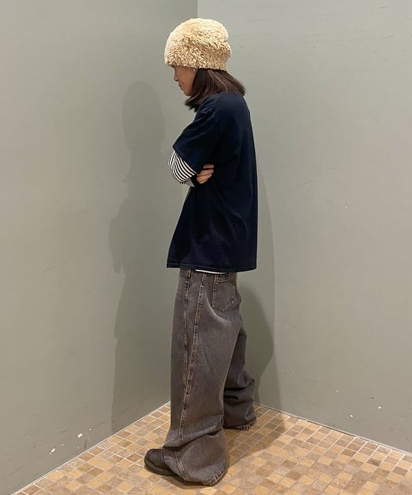 はるひむさんの「BEAMS WOMEN｜ボーダー ロングスリーブTシャツ」を使ったコーディネート