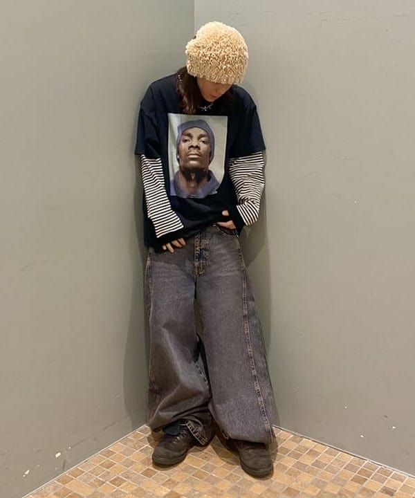 はるひむさんの「BEAMS WOMEN｜ボーダー ロングスリーブTシャツ」を使ったコーディネート