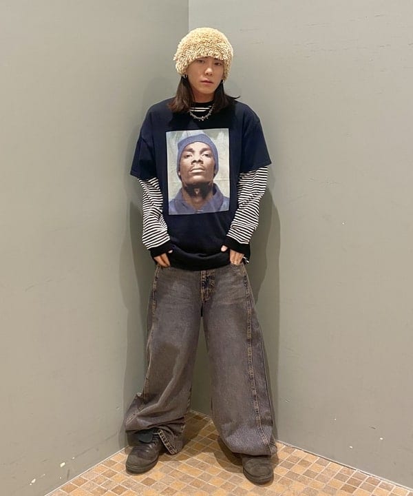 はるひむさんの「BEAMS WOMEN｜ボーダー ロングスリーブTシャツ」を使ったコーディネート