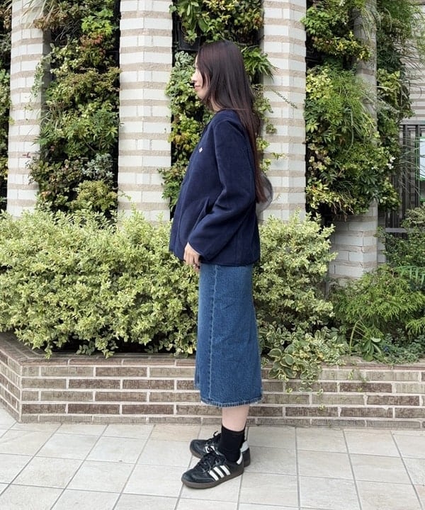 amiriさんの「BEAMS WOMEN｜DANTON / FLEECE COLLARLESS JACKET」を使ったコーディネート