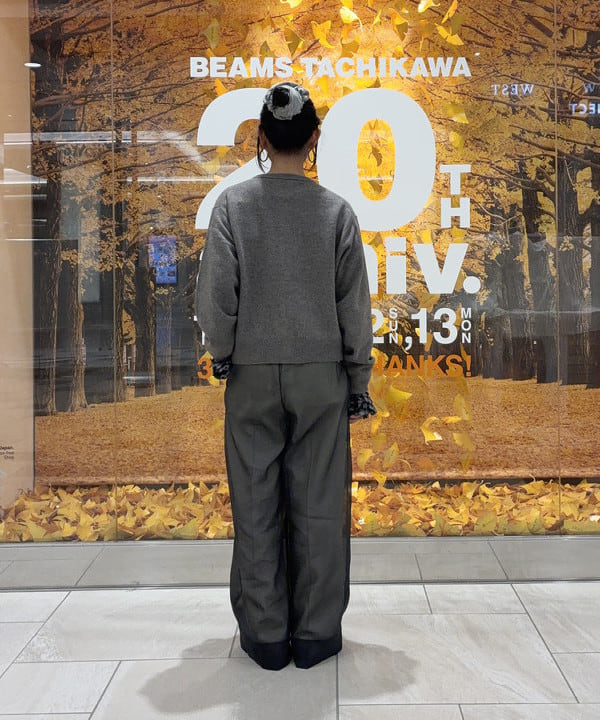 SAEさんの「BEAMS WOMEN｜DANTON / LAMBS WOOL CREWNECK CARDIGAN」を使ったコーディネート