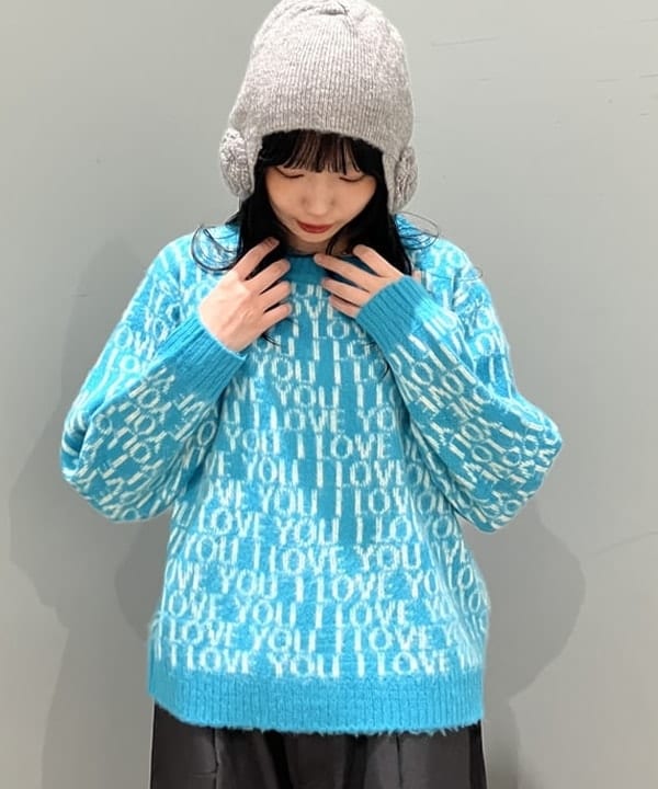 加歩さんの「BEAMS WOMEN｜【別注】PENNEY’S / シャギー ニット」を使ったコーディネート