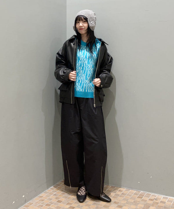 加歩さんの「BEAMS WOMEN｜【別注】PENNEY’S / シャギー ニット」を使ったコーディネート