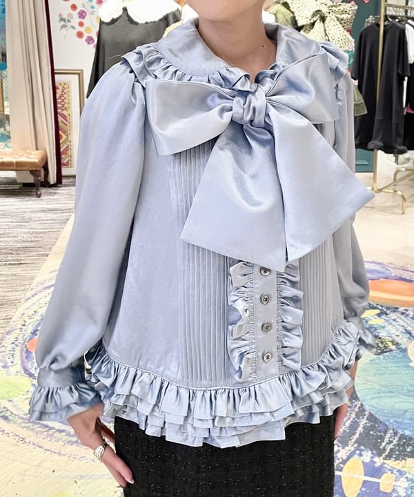 vermeerist beams フリルブラウス Vermeerist BEAMS（フェルメリスト ビームス）レース ブラウス