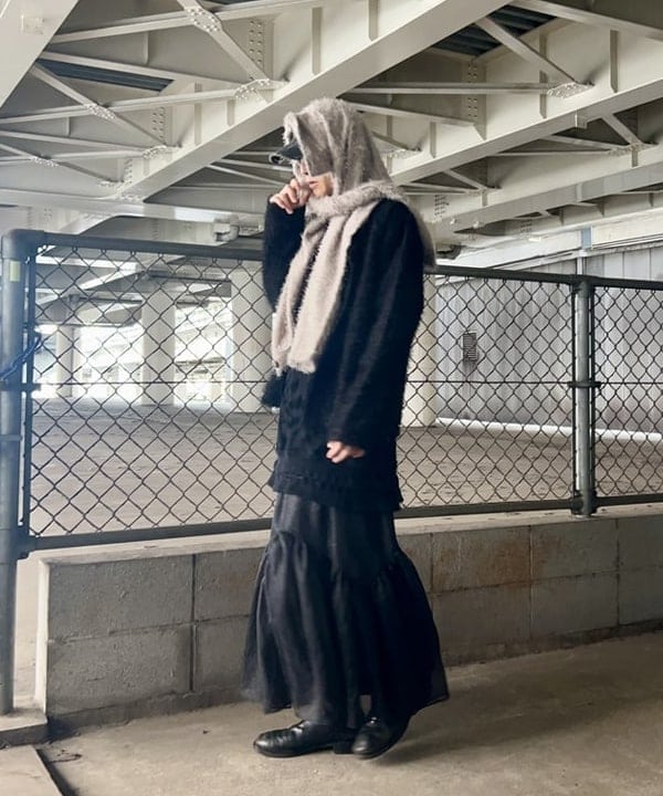 翔さんの「BEAMS WOMEN｜シアー ティアード スカート」を使ったコーディネート