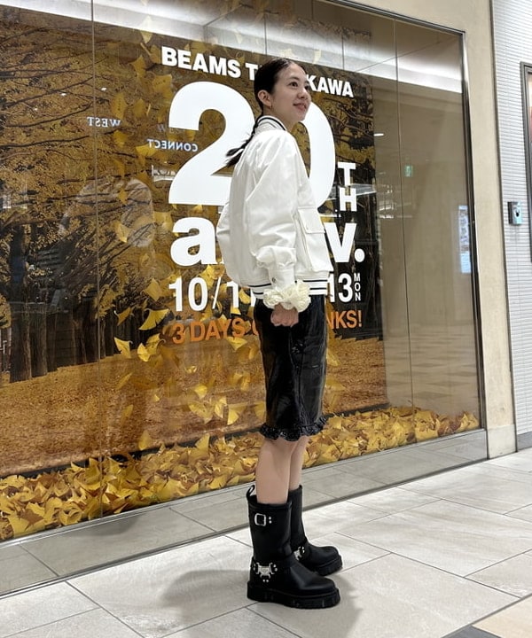 ササキさんの「BEAMS WOMEN｜【別注】FRED PERRY / Tennis Bomber Jacket」を使ったコーディネート