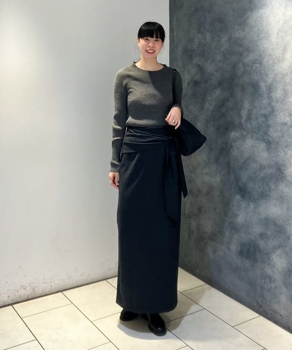 OSUMIさんの「BEAMS WOMEN｜ホールガーメント リブ プルオーバー」を使ったコーディネート