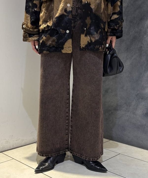 福田 まみさんの「BEAMS WOMEN｜RBS / フェイクファー ステンカラー コート」を使ったコーディネート