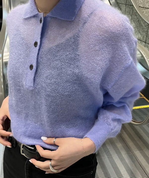 NATSUKIさんの「BEAMS WOMEN｜【別注】BATONER / シアー モヘヤ ポロニット」を使ったコーディネート