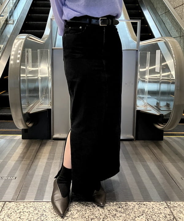 NATSUKIさんの「BEAMS WOMEN｜【別注】BATONER / シアー モヘヤ ポロニット」を使ったコーディネート