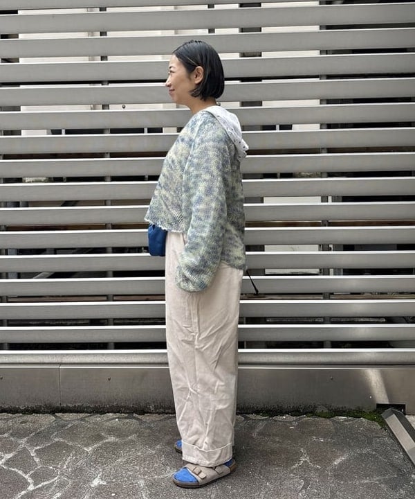 つぼさんの「BEAMS WOMEN｜カスリ モヘア ベースボール」を使ったコーディネート