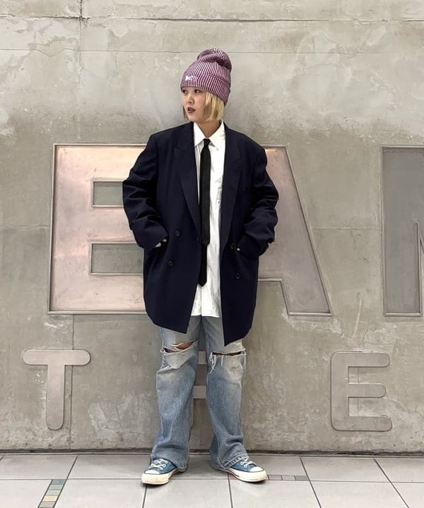 ゴルチェショートジャケット　 肩パッド ビームス ストリート 梅田（1128928） スタイリング