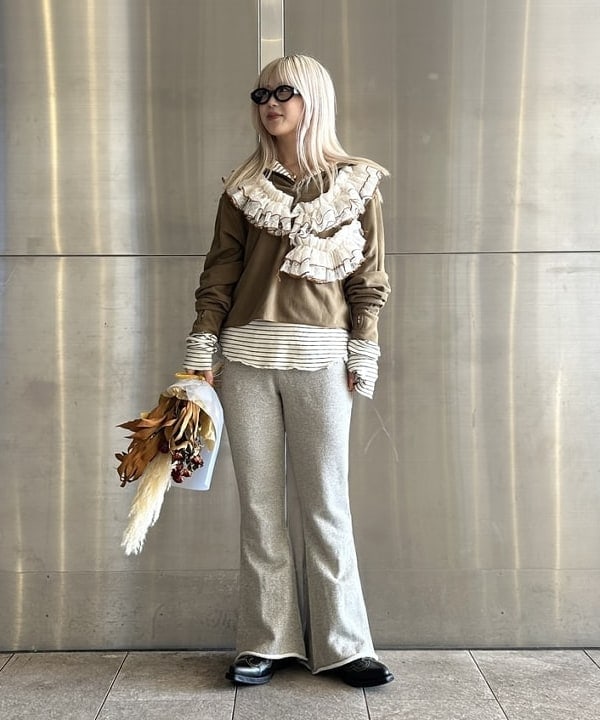 ando naoさんの「BEAMS WOMEN｜【別注】Orfeo &times; maturely / フリース ハーフジップ」を使ったコーディネート