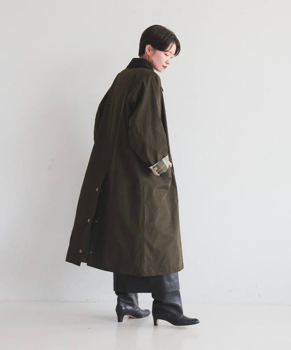 SANOさんの「BEAMS WOMEN｜【別注】BARBOUR / BURGHLEY ロングコート」を使ったコーディネート