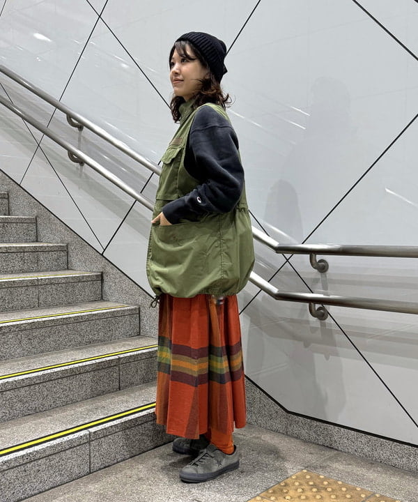 ぴ OVERRIDE PAPER CROCHET ZIG-ZAG HAT | 58cm(58) BLACK (01