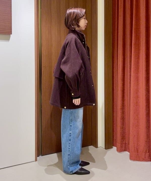 イナダさんの「BEAMS WOMEN｜Traditional Weatherwear / ELGIN HEAT TWEED コート」を使ったコーディネート