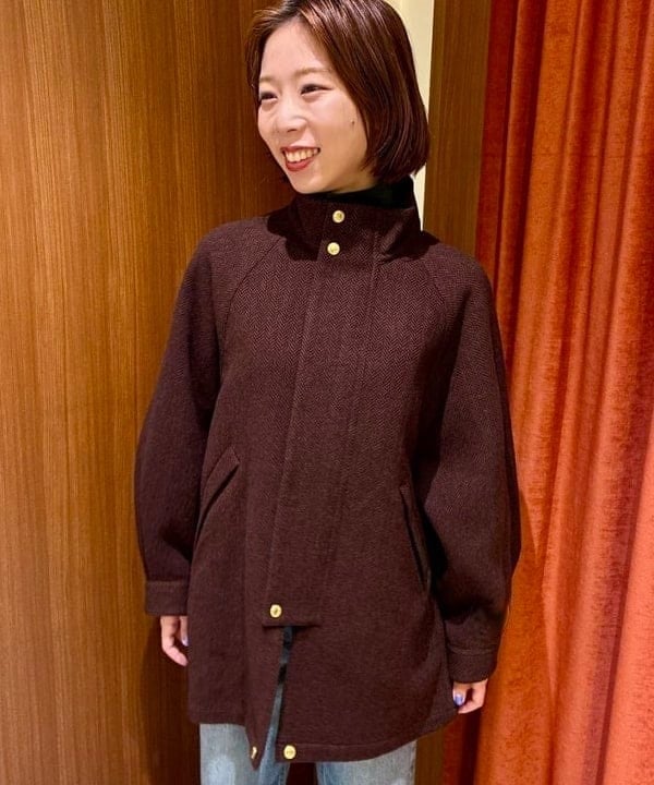 イナダさんの「BEAMS WOMEN｜Traditional Weatherwear / ELGIN HEAT TWEED コート」を使ったコーディネート