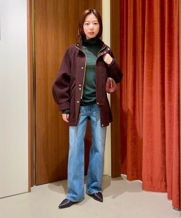 イナダさんの「BEAMS WOMEN｜Traditional Weatherwear / ELGIN HEAT TWEED コート」を使ったコーディネート