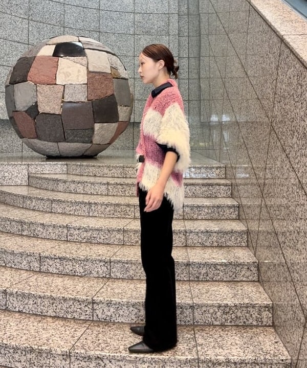 水野 萌香さんの「BEAMS WOMEN｜maturely / スリーヤーン ボウタイ ロングスリーブ」を使ったコーディネート