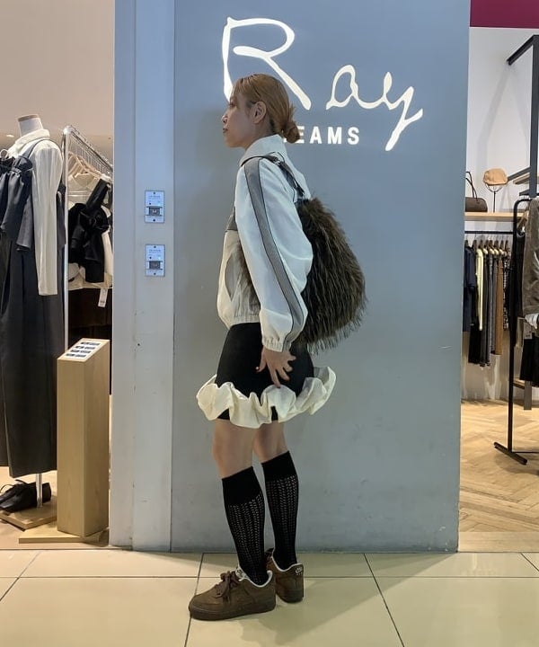 れいなさんの「BEAMS WOMEN｜ロング ファー バッグ」を使ったコーディネート