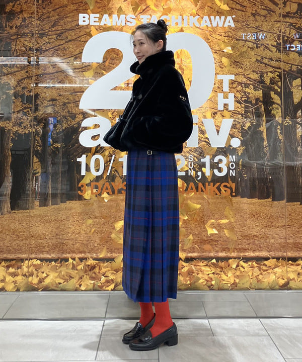 美品　BEAMS ビームス チェック柄　ナイロンプルオーバー　スニード　ピステ 美品 BEAMS ビームス チェック柄 ナイロンプルオーバー スニード