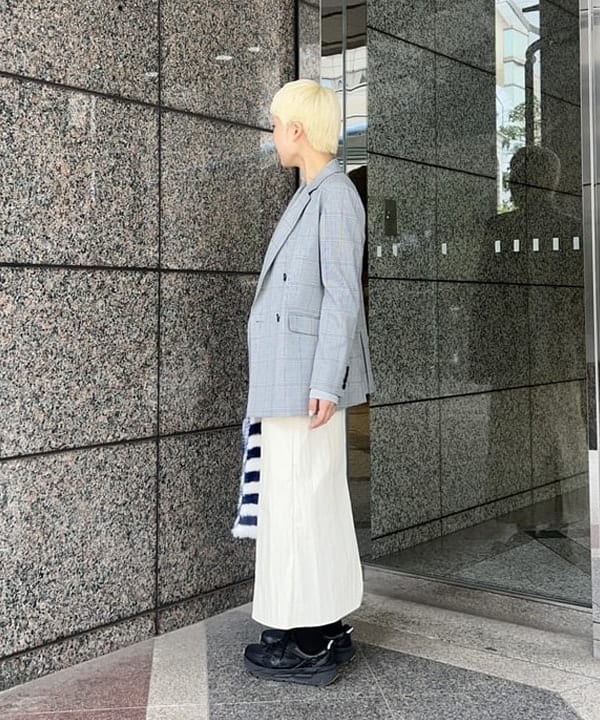 あさひさんの「BEAMS WOMEN｜異素材 レイヤード スカート」を使ったコーディネート