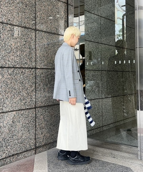 あさひさんの「BEAMS WOMEN｜異素材 レイヤード スカート」を使ったコーディネート