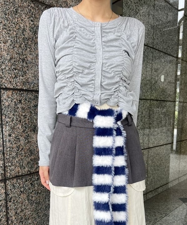 あさひさんの「BEAMS WOMEN｜異素材 レイヤード スカート」を使ったコーディネート