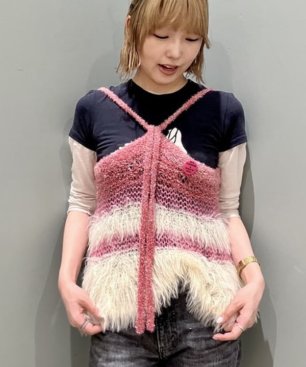 小原 もこさんの「BEAMS WOMEN｜maturely / スリーヤーン キャミソール」を使ったコーディネート