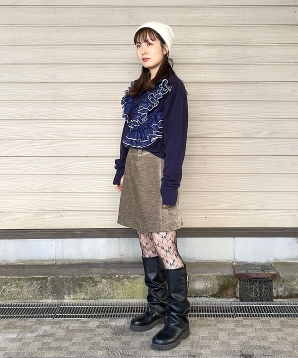 カタヤマ アヤさんの「BEAMS WOMEN｜【別注】Orfeo &times; maturely / フリース ハーフジップ」を使ったコーディネート