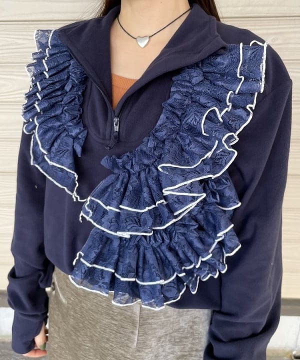 カタヤマ アヤさんの「BEAMS WOMEN｜【別注】Orfeo &times; maturely / フリース ハーフジップ」を使ったコーディネート