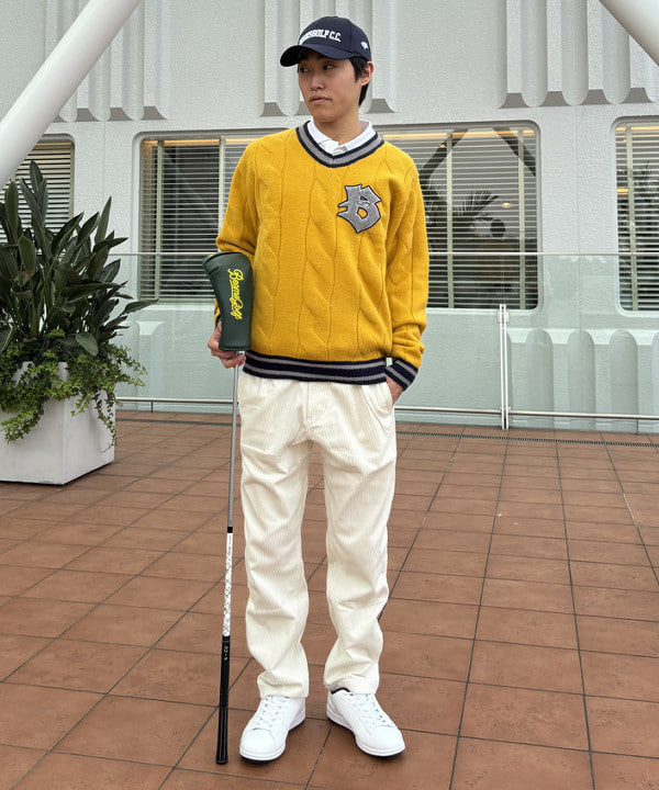 美品☆ビームスゴルフ　ハイブリッドダウン　ニット　カモフラ柄　2way 近年 BEAMS GOLF（ビームス ゴルフ）ニット ヘッドカバー 2