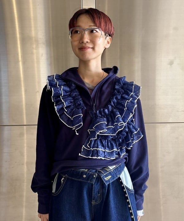 みりさんの「【別注】Orfeo &times; maturely / フリース ハーフジップ」を使ったコーディネート