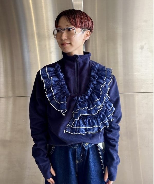 みりさんの「【別注】Orfeo &times; maturely / フリース ハーフジップ」を使ったコーディネート