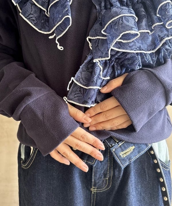 みりさんの「【別注】Orfeo &times; maturely / フリース ハーフジップ」を使ったコーディネート