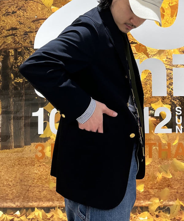 IHA(イハ)さんの「BEAMS WOMEN｜コンバット ウール 3ボタン ブレザー」を使ったコーディネート