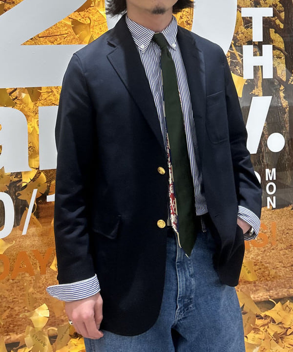 IHA(イハ)さんの「BEAMS WOMEN｜コンバット ウール 3ボタン ブレザー」を使ったコーディネート