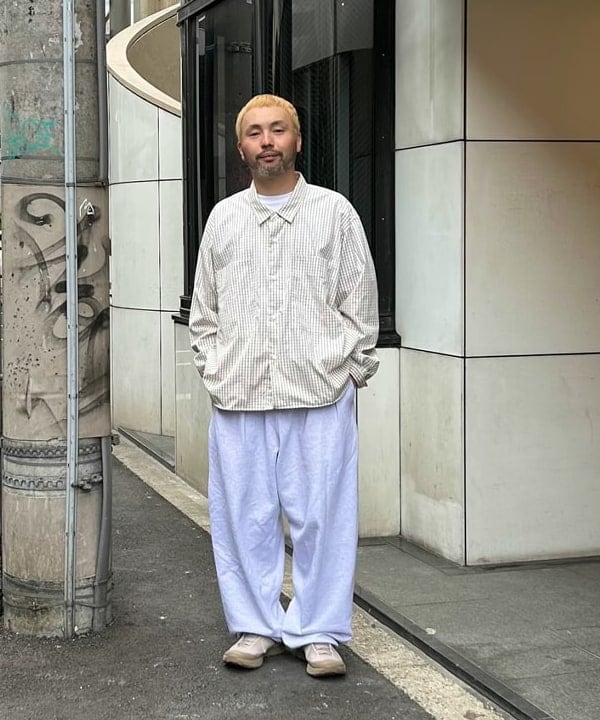 ビームス　ナイロン　セットアップ　大理石　ホワイト　シェルジャケット BEAMS（ビームス）撥水 ストレッチ ジャケット（ジャケット