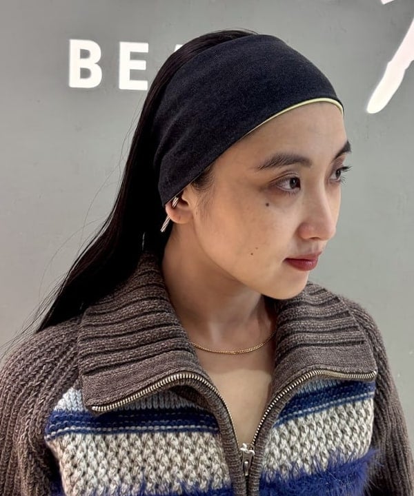 ちりこさんの「BEAMS WOMEN｜【別注】boussole / ボーダージップ ニット カーディガン」を使ったコーディネート