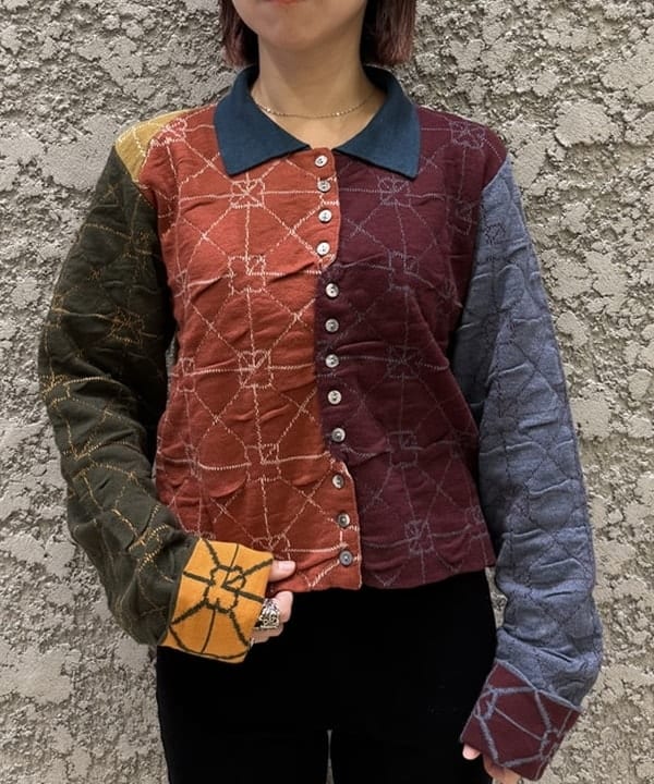 シロヤマさんの「BEAMS WOMEN｜【別注】YanYan / June collared cardigan」を使ったコーディネート