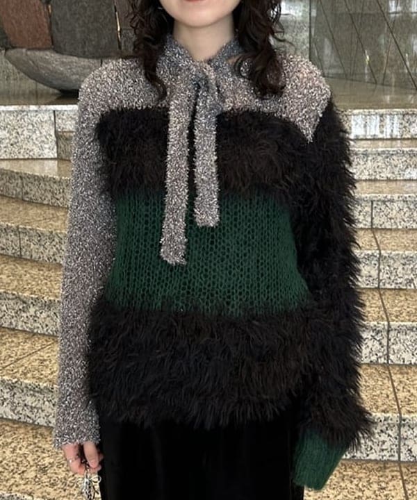 Sakiさんの「BEAMS WOMEN｜maturely / スリーヤーン ボウタイ ロングスリーブ」を使ったコーディネート