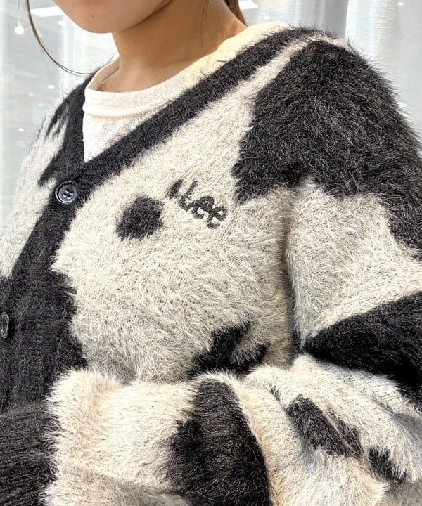 松本 佳菜子さんの「BEAMS WOMEN｜Lee / ANIMAL KNIT CARDIGAN」を使ったコーディネート