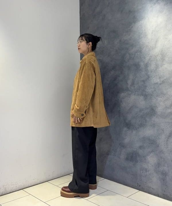 SAEさんの「BEAMS WOMEN｜フェイク スエード ハーフ コート」を使ったコーディネート