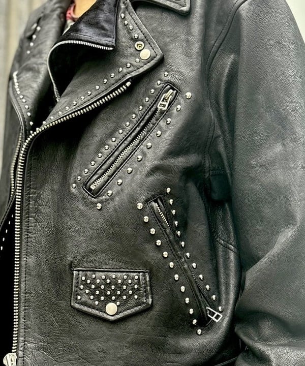 みりさんの「maturely / ダブル ライダース ジャケット」を使ったコーディネート