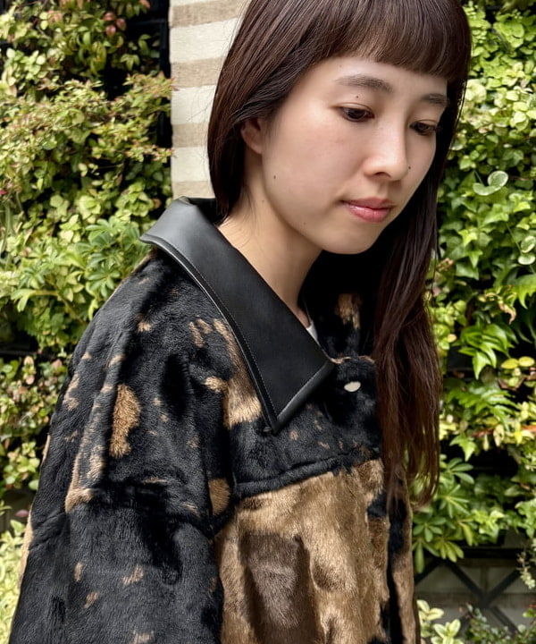 はやしあかねさんの「BEAMS WOMEN｜RBS / フェイクファー ステンカラー コート」を使ったコーディネート